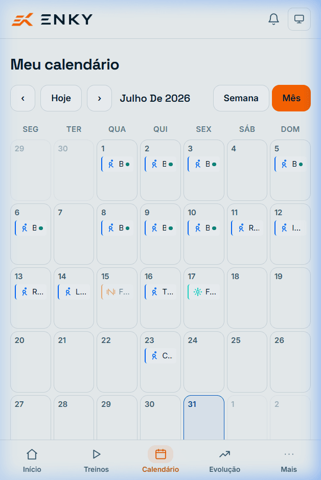 Calendário Mobile